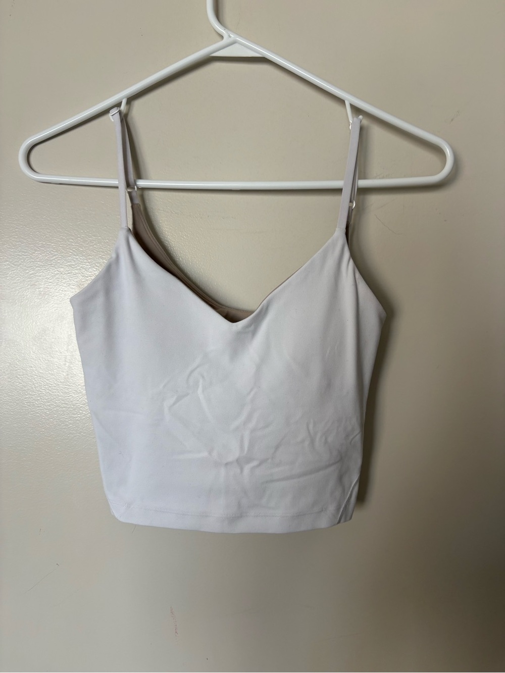 lululemon Align Cropped Cami Tank A/B White Size 2